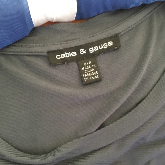 Cable & Gauge soft and silky long sleeve grey top - Picture 8 of 11